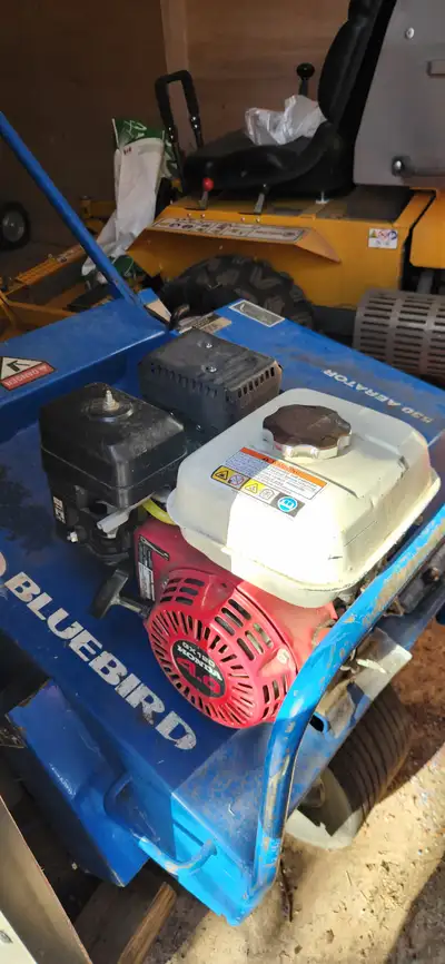 Bluebird aerator, strong powerful Honda engine Zero issues, like new. Pick it up tonight! 2200.00 ca...