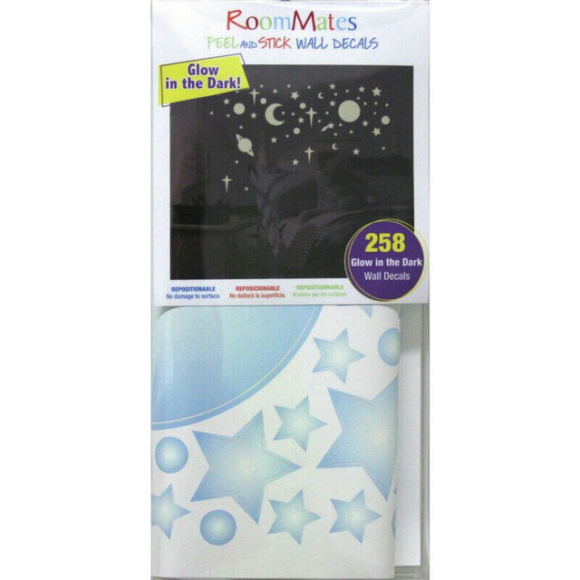 RoomMates  Glow In The Dark Stars Peel &amp; Stick Wall Decals in Toys & Games in Mississauga / Peel Region