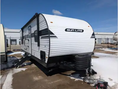 2026 Travel Trailer Towable RV — 26 feet 0 inches long, Sleeps 5, Floorplan 25DB (Front Bedroom, Mid...