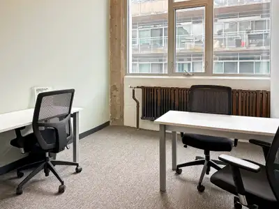 A fully customizable and perfectly sized workspace rental for two. WORK SMART IN THE WRIGLEY BUILDIN...