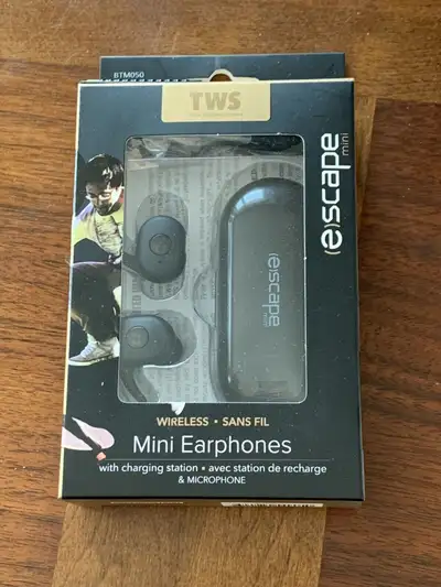 Escape mini wireless ear buds Brand new Never used Comes with charging/storage case Cross posted. Pi...