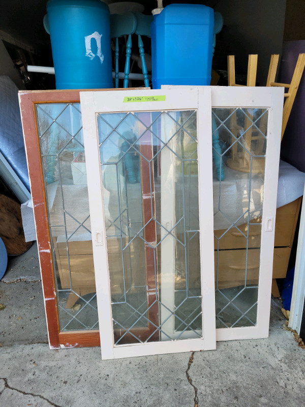 3 Leaded Glass  Windows  or $150.00 Each in Windows, Doors & Trim in Lethbridge