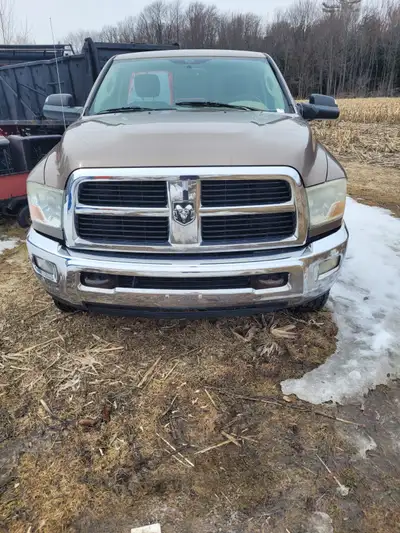 2010 DODGE RAM , REGULAR CAB , 2500 , 4X4 , AUTOMATIC , 5.7 LITER HEMI , NEEDS ROCKER PANELS AND BOX...