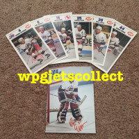 WINNIPEG JETS - Player Cards-Photos - Signed/Autos. New.