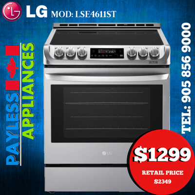 LG Electric Range LSE4611ST 30" Slide In With Convection, View more