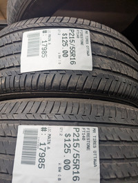 P215/55R16 215/55/16  FIRESTONE FT140 ( all season ) TAG # 17985 Ottawa Ottawa / Gatineau Area Preview