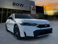 The 2025 Honda Civic Sedan Hybrid Sport in a stunning white finish combined with its FWD drivetrain... (image 2)