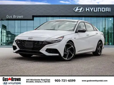 Recent Arrival! Odometer is 26705 kilometers below market average! Polar White 2023 Hyundai Elantra...