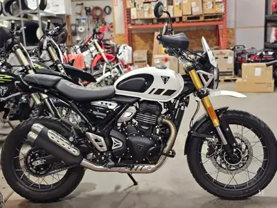 Welcome to GP Motorsports!. 2026 TRIUMPH SCRAMBLER 400 XCSpoked Wheels New Side-laced spoked wheels...