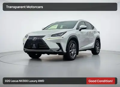 Transparent Motorcars is pleased to offer this beautiful 2020 Lexus NX300 Luxury AWD With 76,900kms....