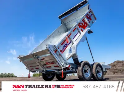 Heavy Duty dump trailer 7 X 12 hot dipped galvanized open dump NN dump box 82 X 144 galvanised 7000...