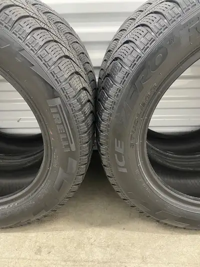 Set4: 205/55R16 94T XL Pirelli Ice Zero Fr. FIRM $200: Four Used Winter Tires. FIRM Tires Tread Dept...