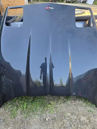 Nice Black 1989 C4 Corvette Hood and Front Bumper. small imperfections in the hood paint one chipped...