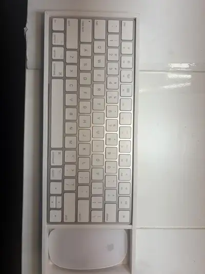 Apple Magic Keyboard and Magic Mouse A1644 A1657 White/Silver Co, View more