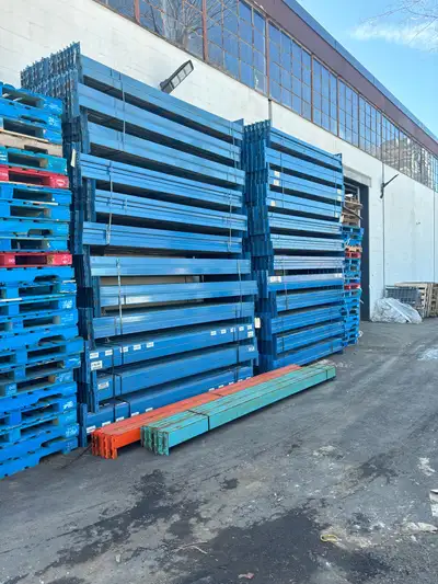 USED Redi rack Beams 9' x 4" for Pallet Racking warehouse rack, View more