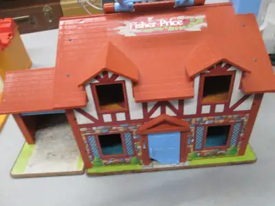 Fisher Price Play Sets-Firehouse/Market...Family House, View more