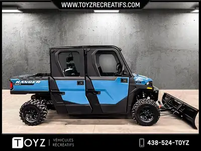 2025 Polaris RANGER CREW SP 570 NORTHSTAR Polaris RANGER CREW SP 570 NORTHSTAR 922 KM / PELLE À NEIG...