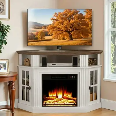 *BNIB!* Homall Corner TV Stand -... LOT# 1320, View more