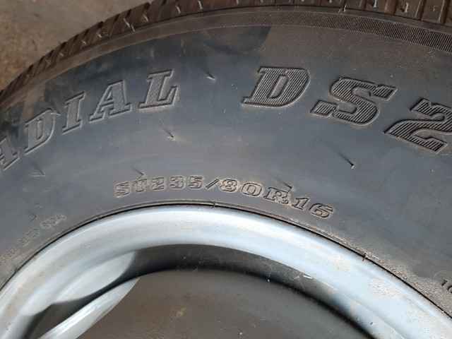Truck tire and rim ST235/80R16 8 bolt rim in Tires & Rims in Hamilton - Image 2