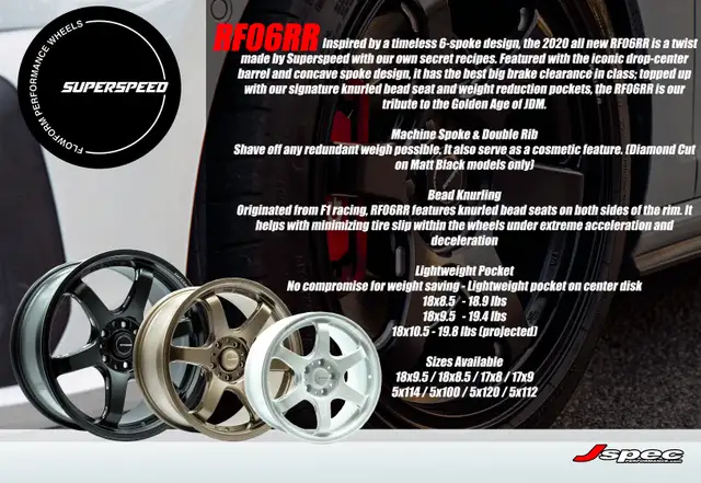 Honda Civic TypeR FK8 Wheel package Superspeed RF03 RF05 RF06 in Tires & Rims in Markham / York Region - Image 2