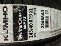 4 Brand New Kumho WinterCraft WP72 245/40R19 XL tires Ottawa Ottawa / Gatineau Area Preview