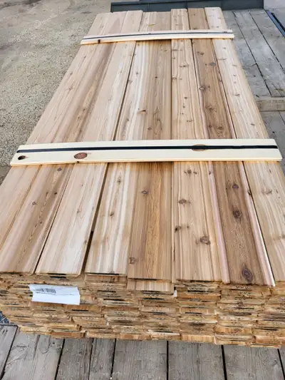 1x6x8 red cedar Tongue and groove boards $18.00 per board Cash or e-transfer only Delivery available...