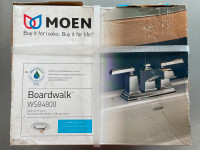 MOEN Boardwalk 2 Handle 4-inch Centerset Bathroom Sink Faucet