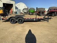18ft Flatbed Trailer for Sale in Nisku, AB MODEL: CE718-10k SIZE: 80in. X 216in. 2,711 lbs PAYLOAD:... (image 3)
