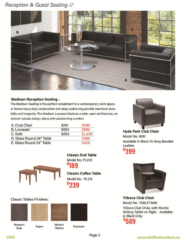Office Sofas, Reception and Guest Chairs - Halifax, NS in Chairs & Recliners in Dartmouth