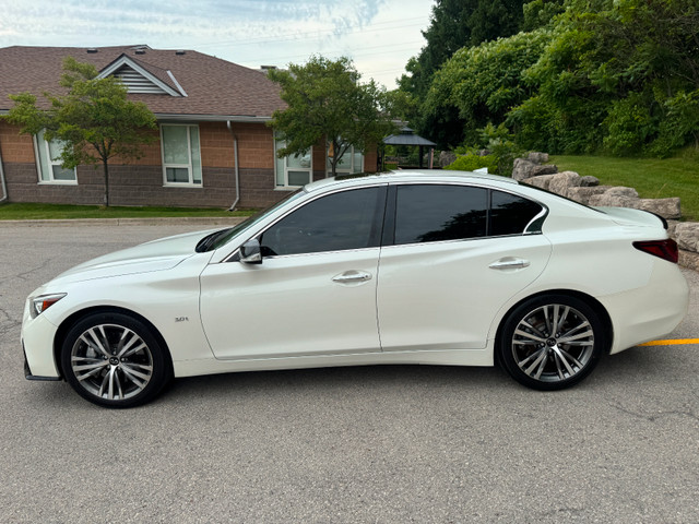 2018 Infiniti Q50 Sport 3.0T V6 AWD | Leather | Camera | GPS in Cars & Trucks in Hamilton - Image 4