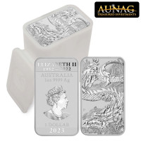 Large selection fine silver bullion coins and bars