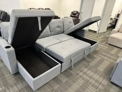 BRAND NEW U SHAPE VELORA SLEEPER SOFA(OPTION TO PAY ON DELIVERY), View more