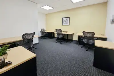 Access a bright and inspiring office space to rent designed to help teams of five to do their best w...