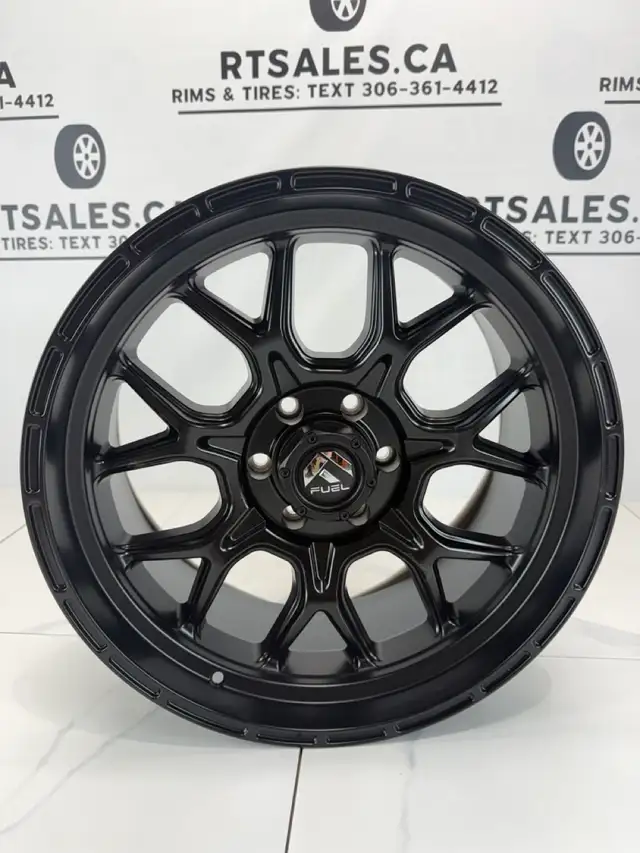 20x9 Fuel Tech Rims 6x135. ford f150 in Tires & Rims in Saskatoon - Image 5