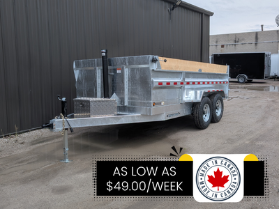 Welcome to Vehicle Venture. 2026 WEBERLANE 82"'X14' GALVANIZED CONTRACTOR SERIES LOW PROFILE DUMP TR...