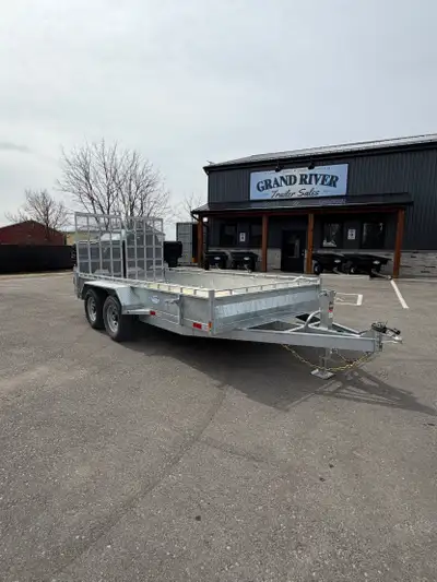 Grand River Trailer Sales Galvanized 5 TON landscape trailer Landscape , cargo , utility Galvanized...