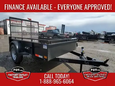 Welcome to Factory Outlet Trailers! NEW 5x8ft Utility from Canada Trailers - 4ft Ramp Gate - 3,500 l...