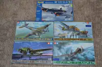 Model Air Plane Kits In 1/48 Scale 4 Tamiya, 1 Revell