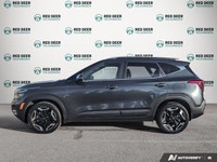 The 2025 Kia Seltos X-Line AWD in a striking gray finish with an automatic transmission offers confi... (image 3)