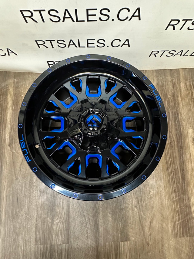 18x9 Fuel Stroke Rims 6x135/139.7 F-150 GM 1500 Ram in Tires & Rims in Saskatoon