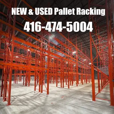 We have large quantity of NEW and top-notch USED Pallet Racking available in stock. Quality Rack at...