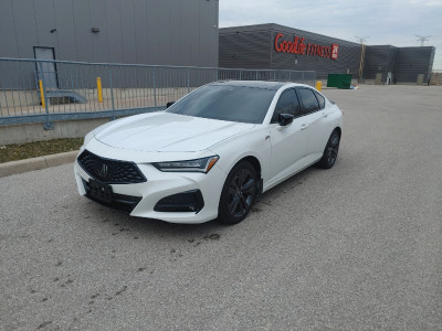 2022 Acura TLX A-Spec Pearl White SH-AWD!! Red Leather!