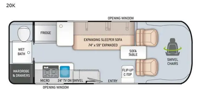 2021 Thor Motor Coach Sequence 20K in RVs & Motorhomes in Bedford - Image 3