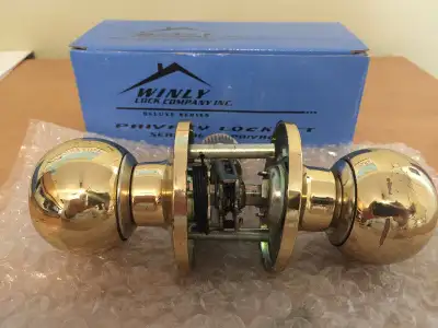 Polished Brass Privacy and Passage Lockset/Door Knob - $10 each, View more