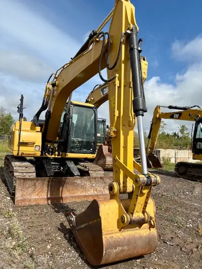 Just came in! Cat 311 F excavator. Only 3000 hours, blade, auxiliary hydraulics, long stick, steel t...