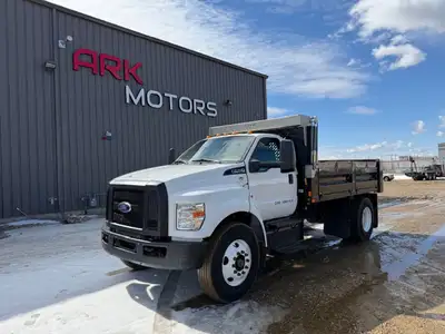 2018 Ford F-750 Dump Truck 7.3L Gas Engine 4x2 Automatic Transmission Regular Cab 11ft Dump Box 58,8...