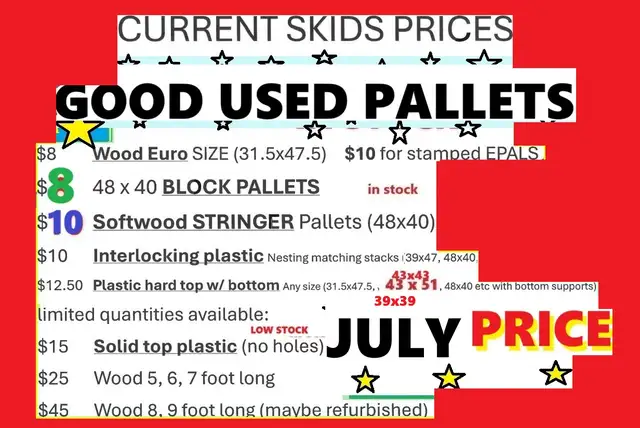 wood ♻used♻ PALLET♻♻ 4SALE and STORAGE spaces 4 rent in Other in Mississauga / Peel Region - Image 11
