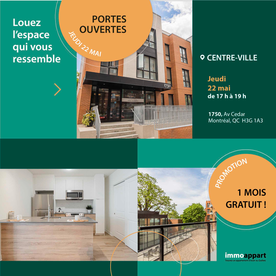 for,to,rent,downtown,Centre-ville,31/2,1,bedroom,promo,a,louer dans Locations longue durée  à Ville de Montréal