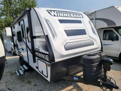 Winnebago Micro Minnie travel trailer 2108TB highlights: Two Twin Beds with King Conversion Full Rea...