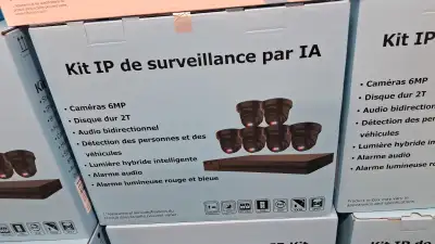 Guarding Vision 8 Channel IP Security Camera 4K Kit BLACK COLOR, View more